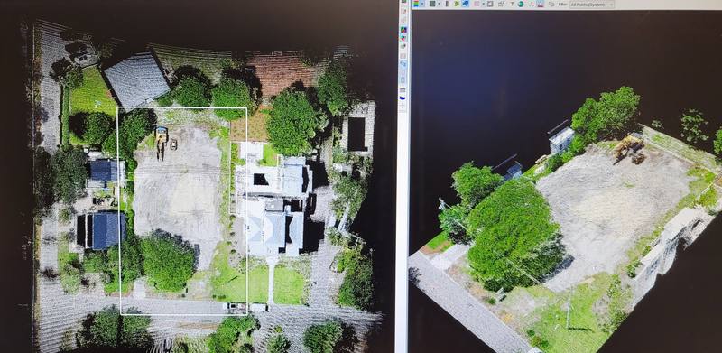 Photogrammetric model of a site under construction