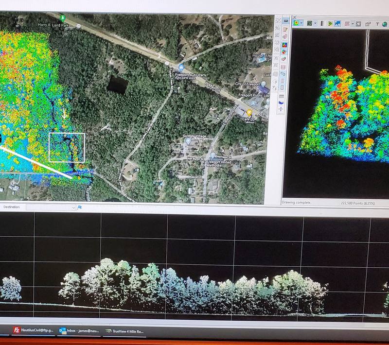 Flight planning and LiDAR processing on a project site